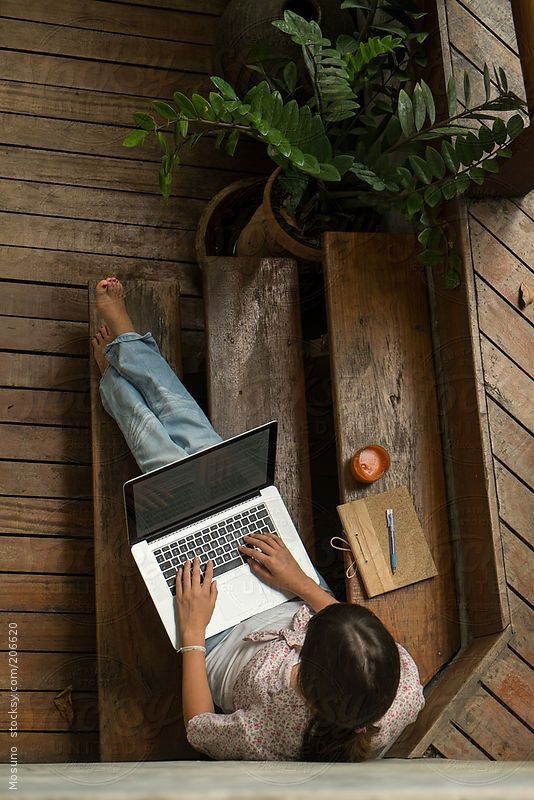 Espace de travail très végétalisé
